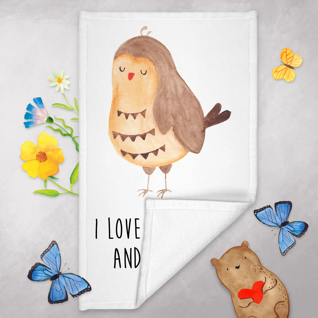Hand towel Owl Satisfied towels, Towel, children, bath towel, big, bathroom, baby, owl, forest animal, bird, nocturnal, gift ideas, birthday present, illustrated, funny, romantic gift, owl decor, Love saying, Owl saying, Pun funny, Owl deco, Wedding anniversary gift, Romantic, Owl, Saying beautiful