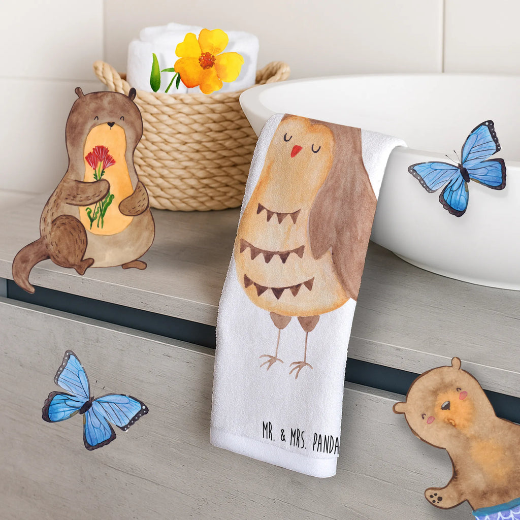 Hand towel Owl Satisfied towels, Towel, children, bath towel, big, bathroom, baby, owl, forest animal, bird, nocturnal, gift ideas, birthday present, illustrated, funny, romantic gift, owl decor, Love saying, Owl saying, Pun funny, Owl deco, Wedding anniversary gift, Romantic, Owl, Saying beautiful