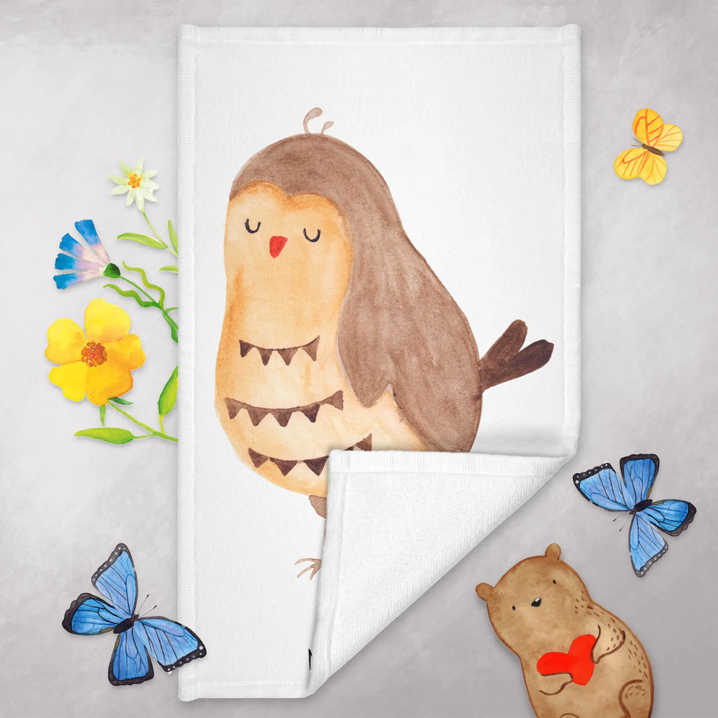 Hand towel Owl Satisfied towels, Towel, children, bath towel, big, bathroom, baby, owl, forest animal, bird, nocturnal, gift ideas, birthday present, illustrated, funny, romantic gift, owl decor, Love saying, Owl saying, Pun funny, Owl deco, Wedding anniversary gift, Romantic, Owl, Saying beautiful