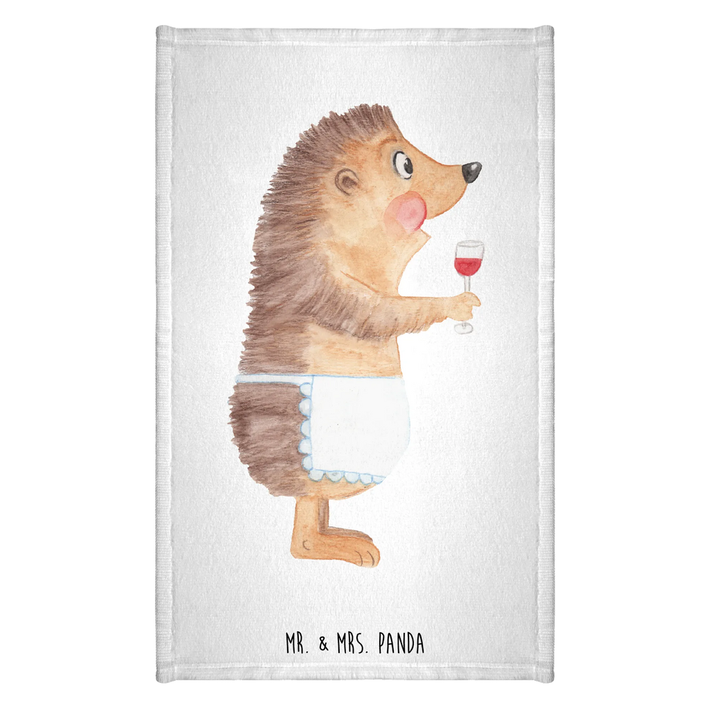 Hand towel Hedgehog wine Towel, bath towel, baby, towels, bathroom, big, children, small animals, cute, funny, cute animal motives, hand drawn, small world, funny sayings, good mood, happy, gifts, gift ideas, special gifts, animal lover, card, hedgehog, wine saying, drinking wine, gift wine drinker, wine decoration, gift wine lover, white wine, wine glass, red wine