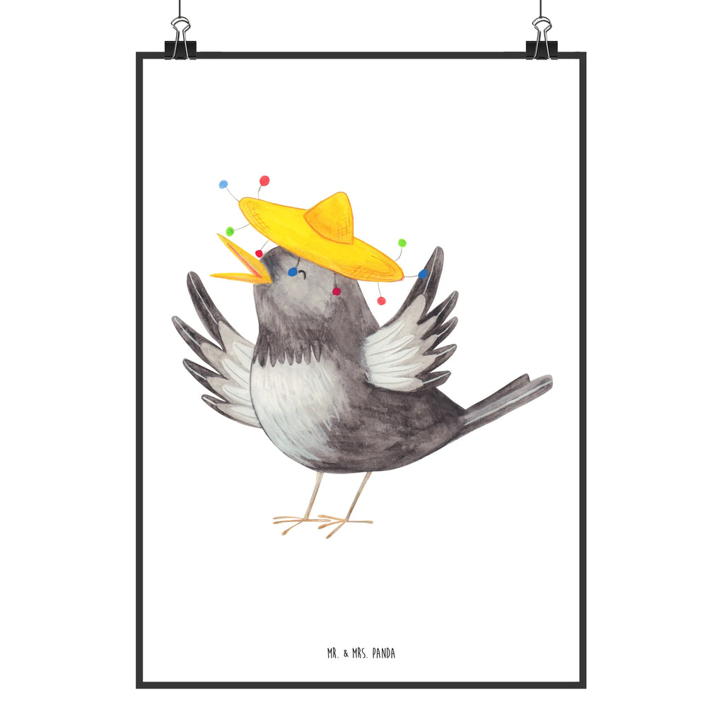 Plakat kruk Sombrero Bild, Poster, Wandschmuck, Wandbild, Design Poster, Wanddeko Bild, wanddruck, Deko Poster, Plakat, grafikposter, kunstdruck poster, Wandposter, kunstposter, wanddeko, wandkunst, Designposter, Panda Poster, Wanddekoration, Posterdruck, Mr. & Mrs. Panda Poster, typografie poster, Kunstdruck, drucke, Deko Bild, Tiermotive, Gute Laune, Lustige Sprüche, Tiere, Motivation, Froh, glücklich sein, Vögel, Glück Spruch, Elster, Spruch Positiv, Fröhlich sein, Rabe, Vogel