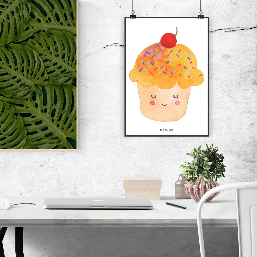 Poster Cupcake Wandschmuck, grafikposter, Wandposter, wanddeko, kunstdruck poster, Wanddeko Bild, Posterdruck, wandkunst, wanddruck, Designposter, Bild für Wand, kunstposter, Deko Bild, drucke, Plakat, Kunstdruck, kunst für die wand, Mr. & Mrs. Panda Poster, Wanddekoration, Wandbild, Bild, Poster, Gute Laune, Tiermotive, Tiere, Lustige Sprüche, Motivation Sprüche, Küche Spruch, Muffin, Cupcakes, Geschenk Koch, Küche Deko, Backen Geschenk, Wunder