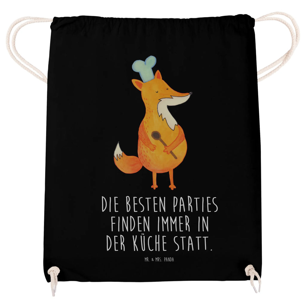 Drawstring bag Fox A cook gym bag, hipster, sports bag, carrier bag, jute bag, bag, fox, foxes, forest wildlife, clever as a fox, animal lover, Chefs, funny, Kitchen slogan, Kitchen decoration, Fox, Party slogan, Baker, Cook gift, Slogan funny