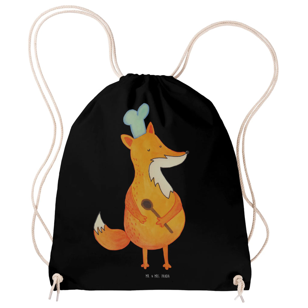 Drawstring bag Fox A cook gym bag, hipster, sports bag, carrier bag, jute bag, bag, fox, foxes, forest wildlife, clever as a fox, animal lover, Chefs, funny, Kitchen slogan, Kitchen decoration, Fox, Party slogan, Baker, Cook gift, Slogan funny