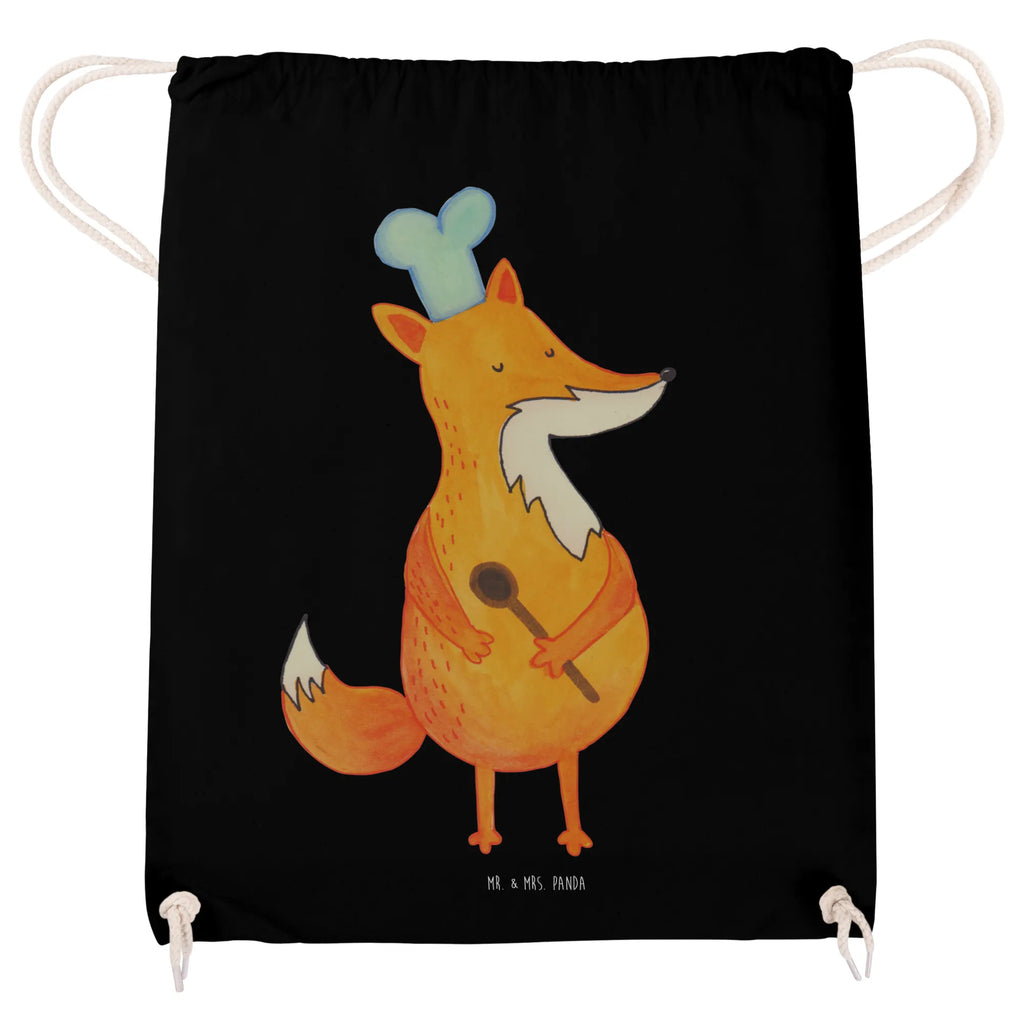 Drawstring bag Fox A cook gym bag, hipster, sports bag, carrier bag, jute bag, bag, fox, foxes, forest wildlife, clever as a fox, animal lover, Chefs, funny, Kitchen slogan, Kitchen decoration, Fox, Party slogan, Baker, Cook gift, Slogan funny