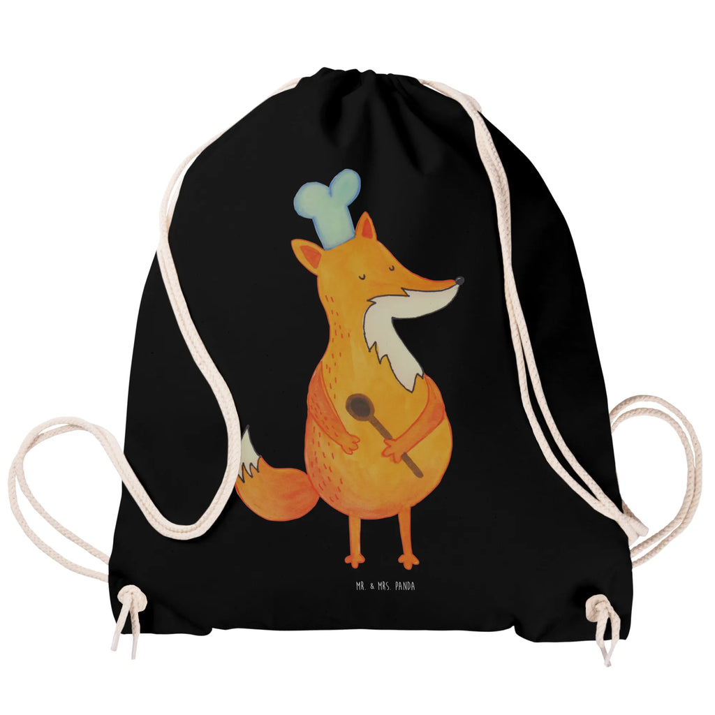 Drawstring bag Fox A cook gym bag, hipster, sports bag, carrier bag, jute bag, bag, fox, foxes, forest wildlife, clever as a fox, animal lover, Chefs, funny, Kitchen slogan, Kitchen decoration, Fox, Party slogan, Baker, Cook gift, Slogan funny