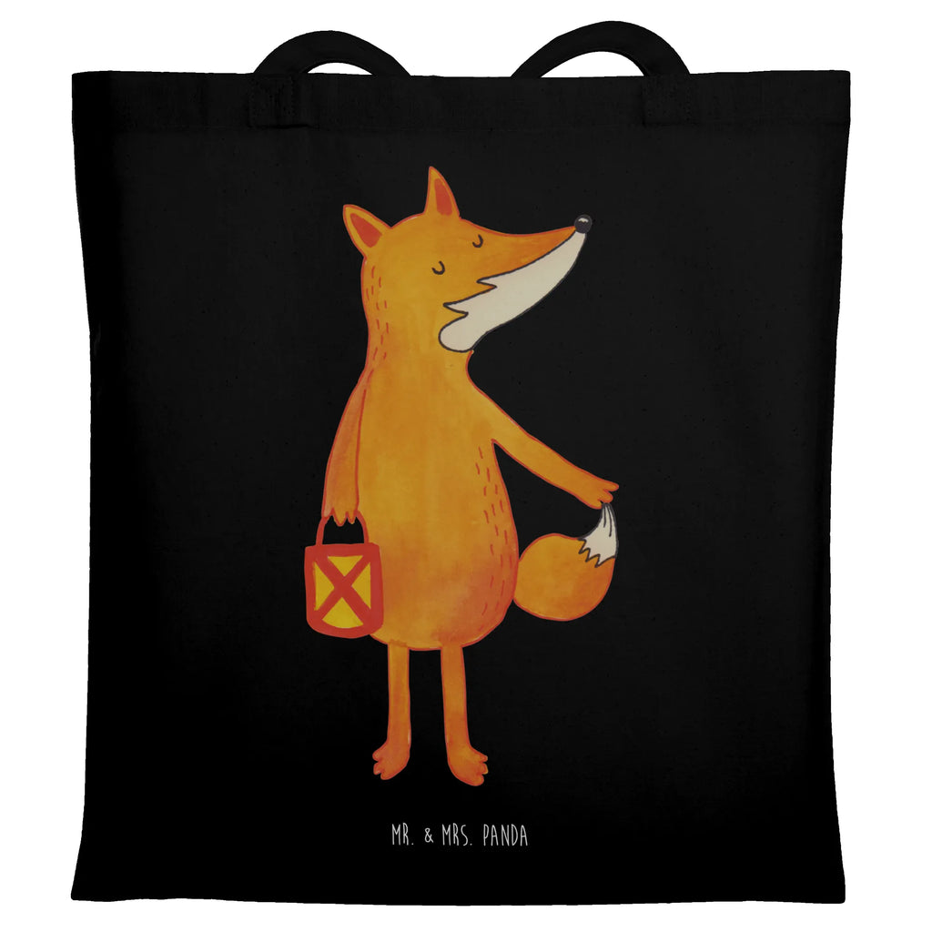 Tote bag Fox Lantern shoulder bag, jute bag, shopping bag, bag, cotton bag, Carrier bag, shopper, cloth bag, pouch, fox, foxes, forest wildlife, clever as a fox, animal lover, Lantern parade, Cheer up, Saint Martin, Foxes, Lantern, Fox, Caesar Otto Hugo Flaischlen, Lovesickness Spell, Spell comforting