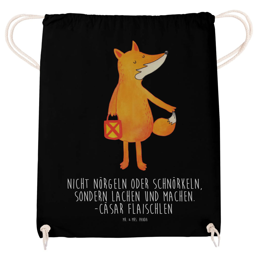Drawstring bag Fox Lantern jute bag, gym bag, hipster, sports bag, bag, carrier bag, fox, foxes, forest wildlife, clever as a fox, animal lover, Caesar Otto Hugo Flaischlen, Saint Martin, Lantern, Lovesickness Spell, Fox, Spell comforting, Foxes, Lantern parade, Cheer up