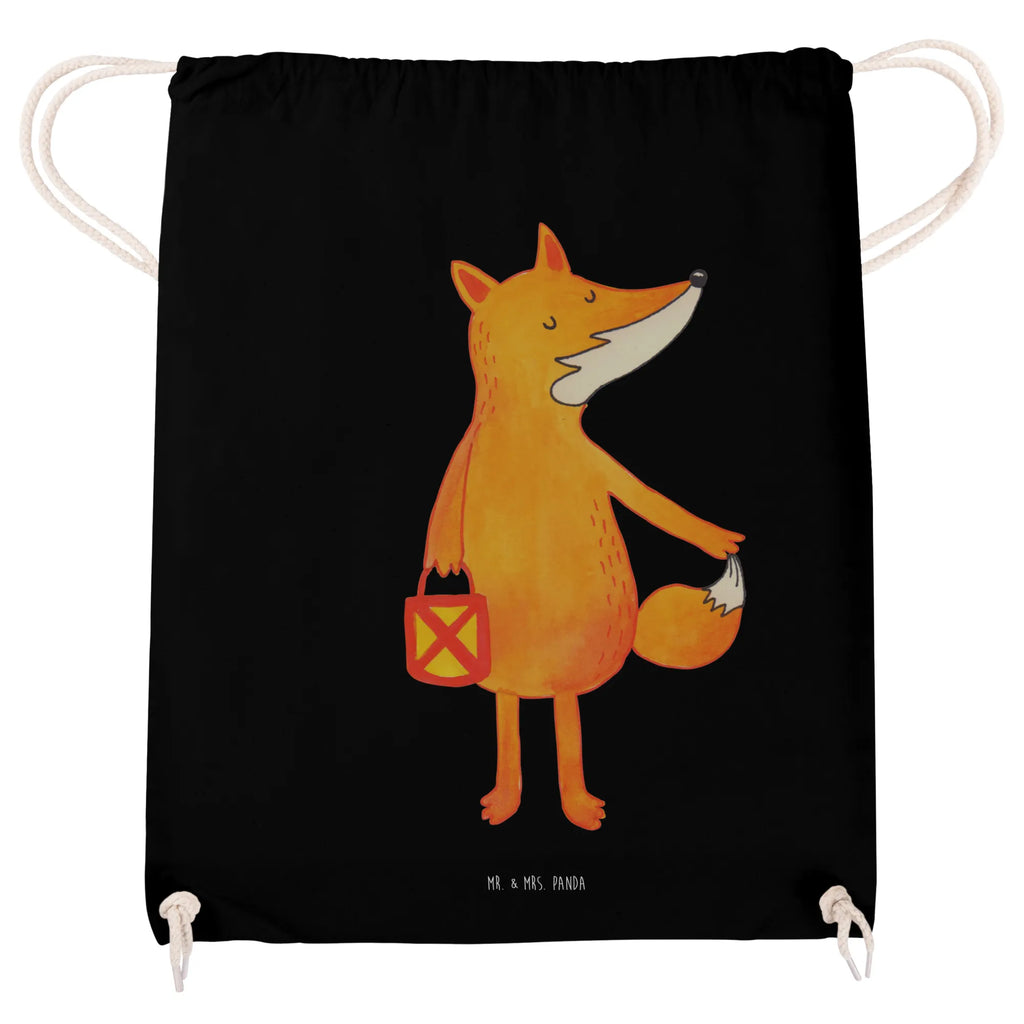 Drawstring bag Fox Lantern jute bag, gym bag, hipster, sports bag, bag, carrier bag, fox, foxes, forest wildlife, clever as a fox, animal lover, Caesar Otto Hugo Flaischlen, Saint Martin, Lantern, Lovesickness Spell, Fox, Spell comforting, Foxes, Lantern parade, Cheer up