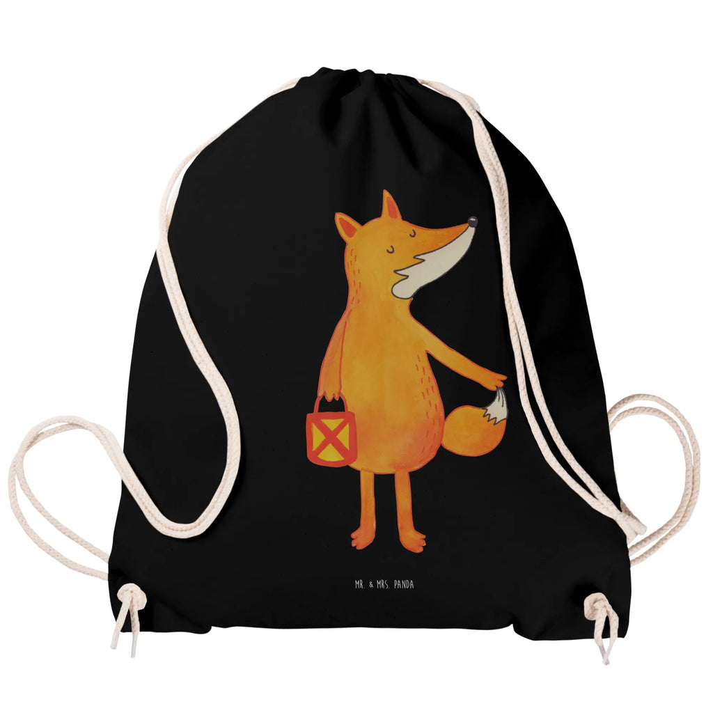 Drawstring bag Fox Lantern jute bag, gym bag, hipster, sports bag, bag, carrier bag, fox, foxes, forest wildlife, clever as a fox, animal lover, Caesar Otto Hugo Flaischlen, Saint Martin, Lantern, Lovesickness Spell, Fox, Spell comforting, Foxes, Lantern parade, Cheer up