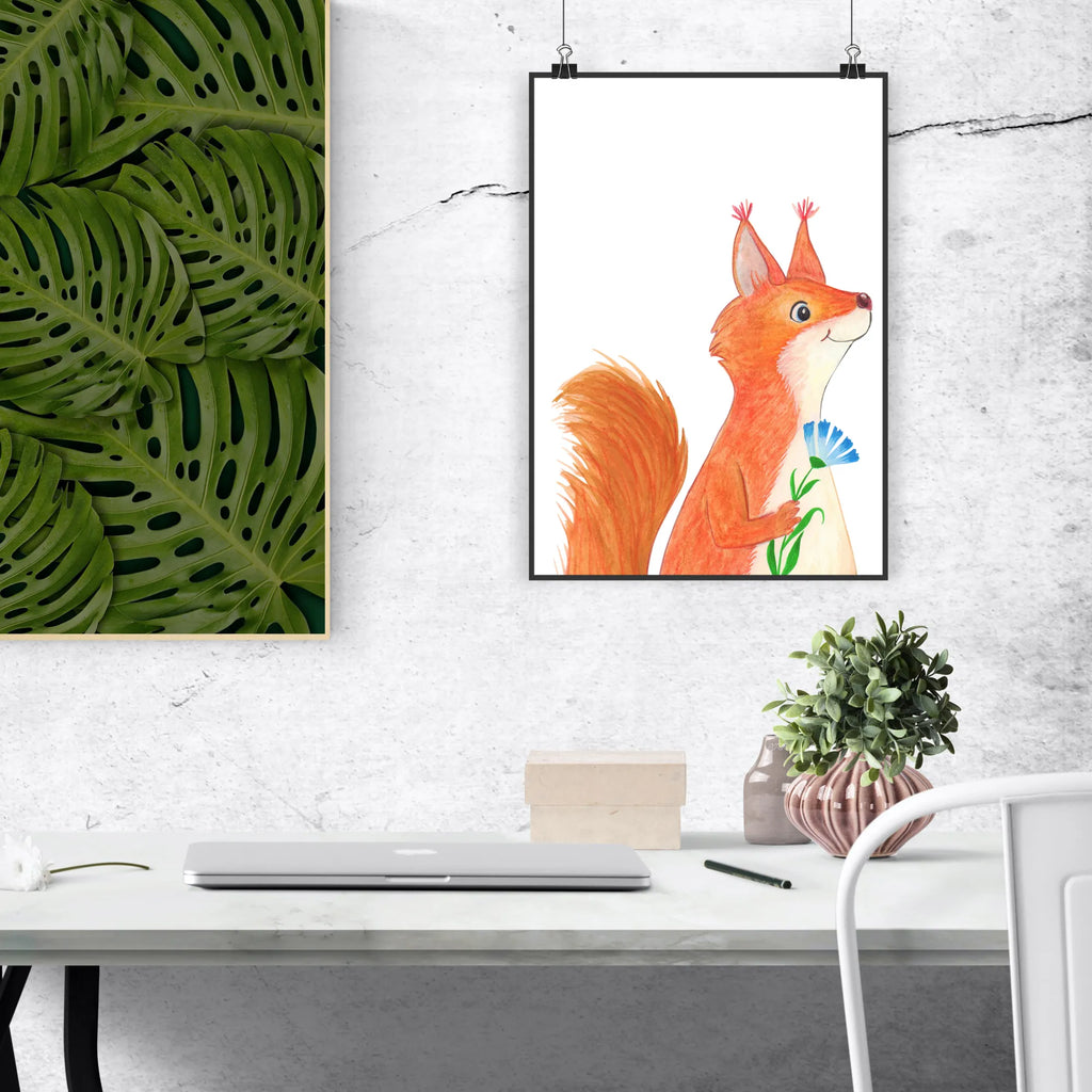 Poster Eichhörnchen Blume Deko Bild, Posterdruck, Wandbild, Wanddekoration, grafikposter, Bild für Wand, Mr. & Mrs. Panda Poster, kunstdruck poster, wandkunst, wanddeko, drucke, Poster, Bild, Wandposter, kunstposter, kunst für die wand, Wanddeko Bild, Kunstdruck, wanddruck, Plakat, Wandschmuck, Designposter, Gute Laune, Tiermotive, Tiere, Lustige Sprüche, Spruch Deko, Spruch Positiv, glücklich Spruch, Motivation Sprüche, Eichhörnchen, Lachen, Motivation Bilder, Spaß, Eichhorn