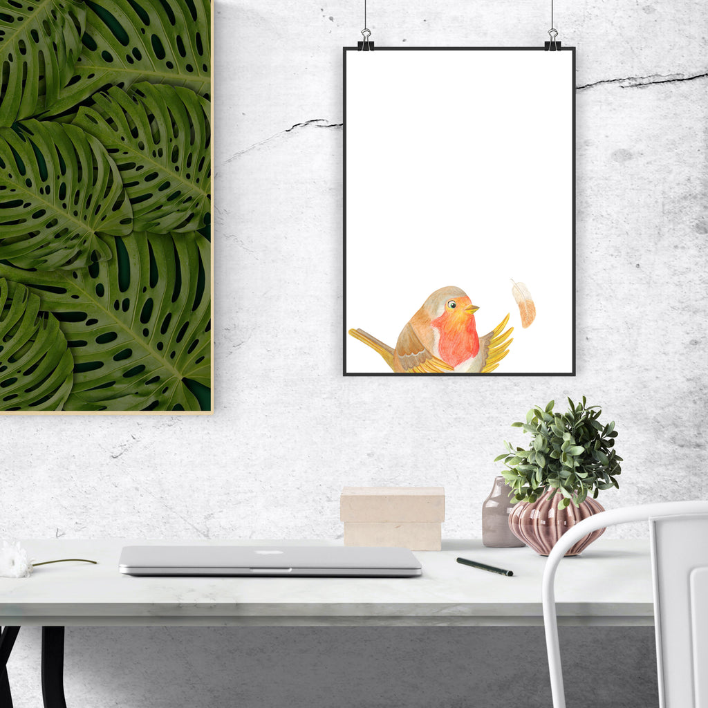 Poster robin feathers Designposter, Poster, Posterdruck, Schlafzimmer Poster, Küchenposter, Deko Bild, Kunstdruck, Bild, Kinderposter, Kinderzimmer Poster, Bild für Wand, Raumdekoration, Wanddekoration, Wanddeko Bild, Großes Poster, Plakat, Poster Sprüche, Mr. & Mrs. Panda Poster, Handgemaltes Poster, Wandposter, Wandbild, Gute Laune, Tiermotive, Tiere, Lustige Sprüche, Motivationsbilder, fliegen, Spruch Mut, Vogel, What If I Fall, Motivation Sprüche, Rotkehlchen, Spruch Motivation