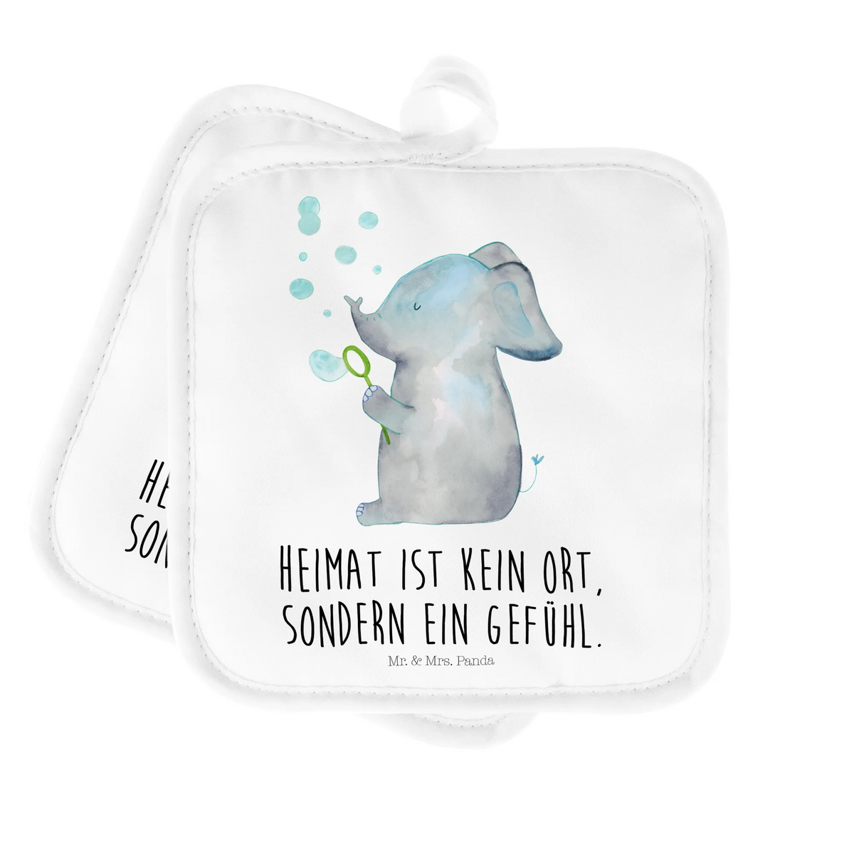 Pot holder elephant soap bubbles topfhalter, 2er Set Topflappen, Topflappen 2er Set, Doppel Topflappen, Topflappen Set, Kochlappen, Topflappen im Doppelpack, Topflappen, Zwei Topflappen, Topfuntersetzer, Topflappenset, Ofenlappen, Lustige Sprüche, Tiere, Tiermotive, Gute Laune, Liebesbeweis, Dickhäuter, Elefant, Seifenblasen, Rüsseltier, Gefühl. Daheim, Elefanten, Liebesspruch, Heimat, Liebe