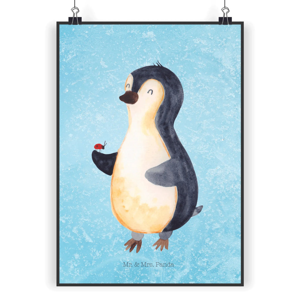 Poster Penguin ladybug Deko Bild, kunstdruck poster, Wandschmuck, Bild für Wand, Mr. & Mrs. Panda Poster, Bild, Kunstdruck, Wandposter, grafikposter, Plakat, Wandbild, wandkunst, wanddeko, kunst für die wand, Wanddekoration, Poster, kunstposter, Posterdruck, Designposter, drucke, Wanddeko Bild, wanddruck, Pinguin, Liebe, Glück, Marienkäfer, Pinguine, Lebensfreude, Wunder, Freude