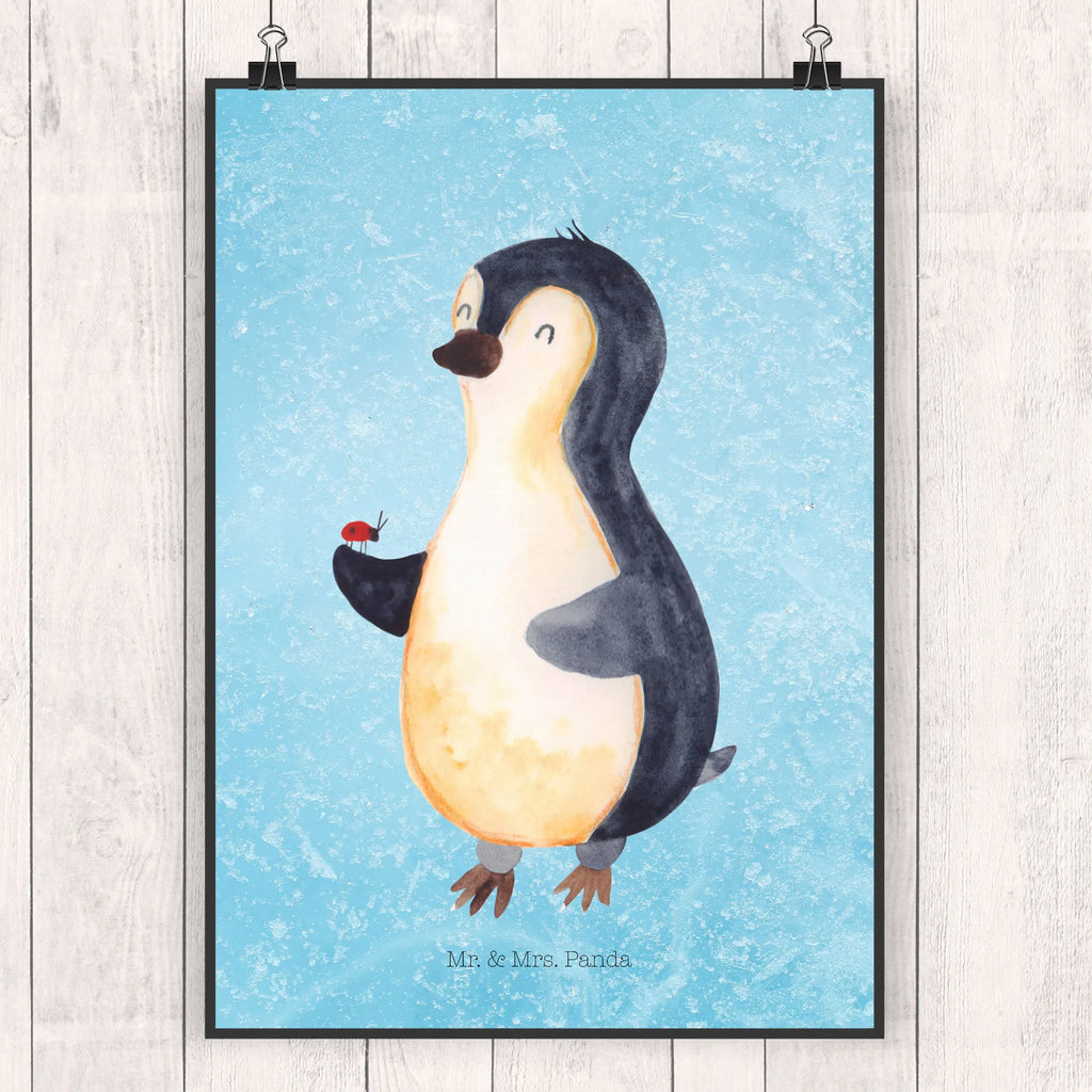 Poster Penguin ladybug Deko Bild, kunstdruck poster, Wandschmuck, Bild für Wand, Mr. & Mrs. Panda Poster, Bild, Kunstdruck, Wandposter, grafikposter, Plakat, Wandbild, wandkunst, wanddeko, kunst für die wand, Wanddekoration, Poster, kunstposter, Posterdruck, Designposter, drucke, Wanddeko Bild, wanddruck, Pinguin, Liebe, Glück, Marienkäfer, Pinguine, Lebensfreude, Wunder, Freude
