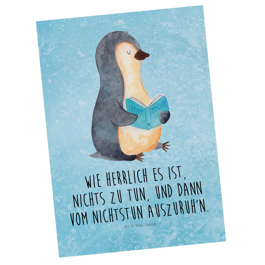 Grußkarte Pinguin Buch Grußkarte, Fotokarte, Designkarte, Ansichtskarten, Motivkarte, Postkarte, bildkarte, Kunstkarten, Postkarten, kunstkarte, Ansichtskarte, spruchkarte, einzelkarte, Pinguin, Nichtstun, Faulenzen, Bücherwurm, Urlaub, Ferien, Pinguine, Freizeit, Buch, Lesen