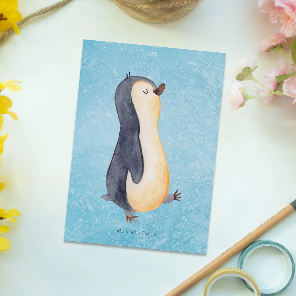Postkarte Pinguin marschieren bildkarte, Postkarten, Motivkarte, Ansichtskarte, Kunstkarten, einzelkarte, Fotokarte, Designkarte, Grußkarte, spruchkarte, Ansichtskarten, kunstkarte, Postkarte, Pinguin, Familie, Pinguine, Schwester, Langschläfer, Bruder, Frühaufsteher