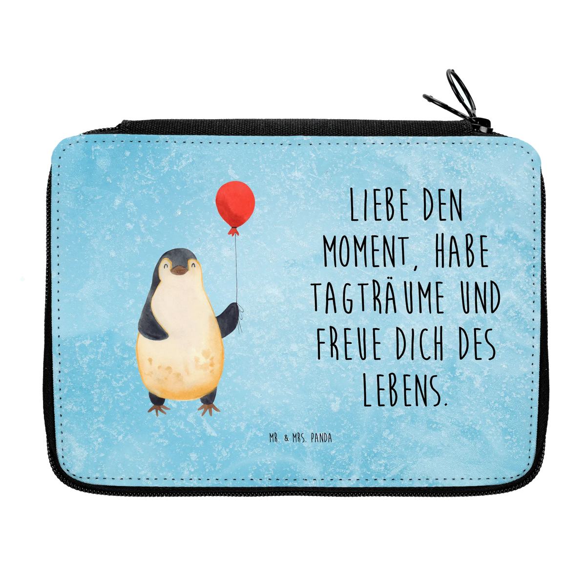 Federmappe Pinguin Luftballon Federtasche, Buntstiftetui, Stiftetasche, Federmäppchen, Buntstiftmäppchen, Kinder Federmappe, Schüleretui, Schreibmappe, Federpenal, Etui für Stifte, Malmappe, Farbstiftetui, Federmappe Set, reiseetui, Mäppchen, Schulmäppchen, Stifte Etui, Bleistiftetui, Stiftemappe, Federmappe, Schreibetui, Zeichenetui, Etui, Stifteetui, Schlamper, Bleistift Etui, Schuletui, Stiftebeutel, schulmäppchen set, Schlampermäppchen, Pinguin, Geschenkidee, Geschenk Freundin, Neues Leben, Luftballon, Motivation, Glück, Liebe, Lebenslust, Beste Freundin, Tagträume, Pinguine, Neustart