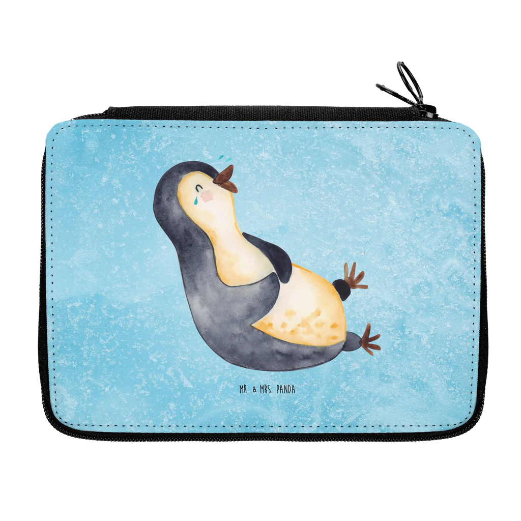 Leather folder Penguin Laugh Federmappe, Federmäppchen bedruckt, Stifterolle, Federmäppchen, Federmappe Einschulung, Kind, Schüler, Kinder Federmappe, Büro Stifte Etui, Schülerin, Grundschule, Schule, Einschulung, Motiv, Bestückte Federmappe, Stifte Etui, Geschenk, Stiftetasche, Pinguin, Pinguine, Humor, Fröhlich, Optimismus, Lachen, Fröhlichkeit, lustiger Spruch