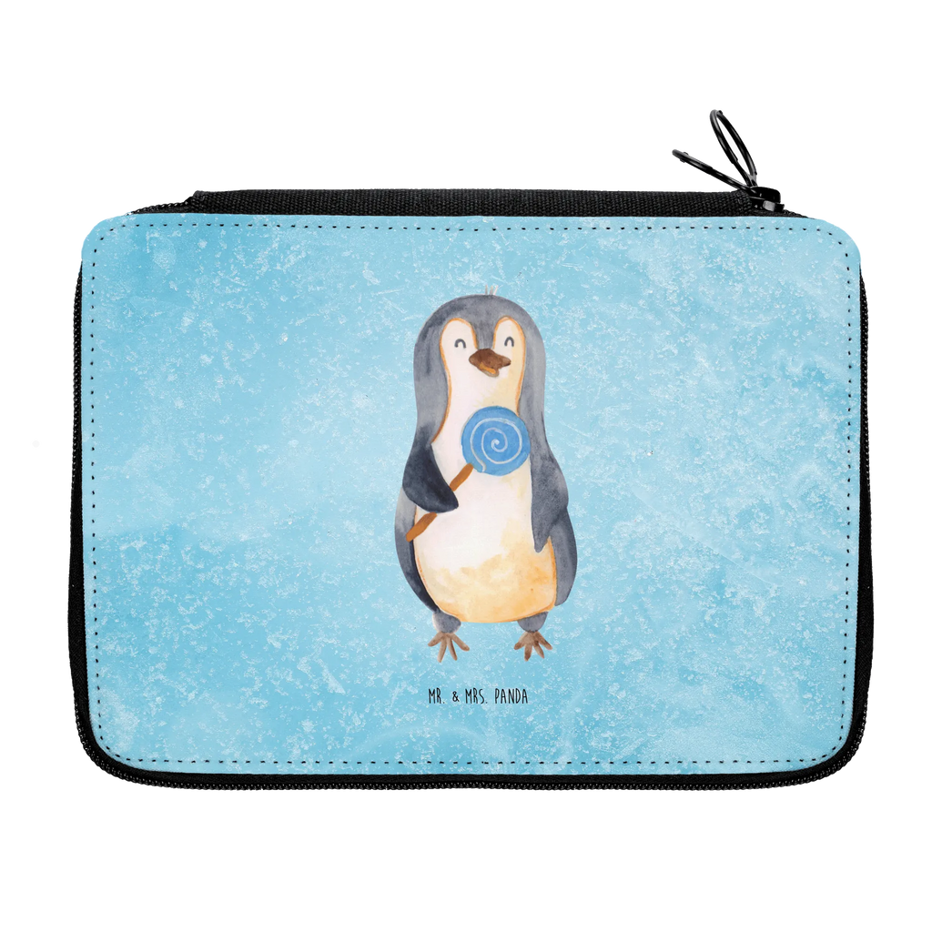 Leather folder Penguin lollipop child, pencil case, primary school, school, pupil, gift, pen roll, motif, pencil bag, enrolment, Penguin, North Pole, Winter, Penguins, bullshit, candy, hoodlum, slogan, rebel, crook, penguins, lollipop