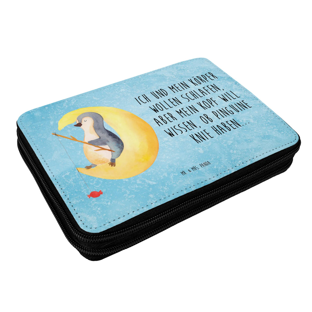 Leather folder Penguin moon Mäppchen, Malmappe, Schulmäppchen, Schuletui, Schreibetui, Stiftebeutel, Federtasche, Stiftemappe, Buntstiftetui, Bleistiftetui, Stifte Etui, Federmappe Set, Buntstiftmäppchen, Schreibmappe, Farbstiftetui, Federmäppchen, Stiftetasche, Zeichenetui, Schüleretui, Schlampermäppchen, Stifteetui, Etui für Stifte, Bleistift Etui, Pinguin, Schlafzimmer, Pinguine, Schlafstörungen, Gästezimmer, schlafen, Einschlafen, Spruch, Nachtruhe