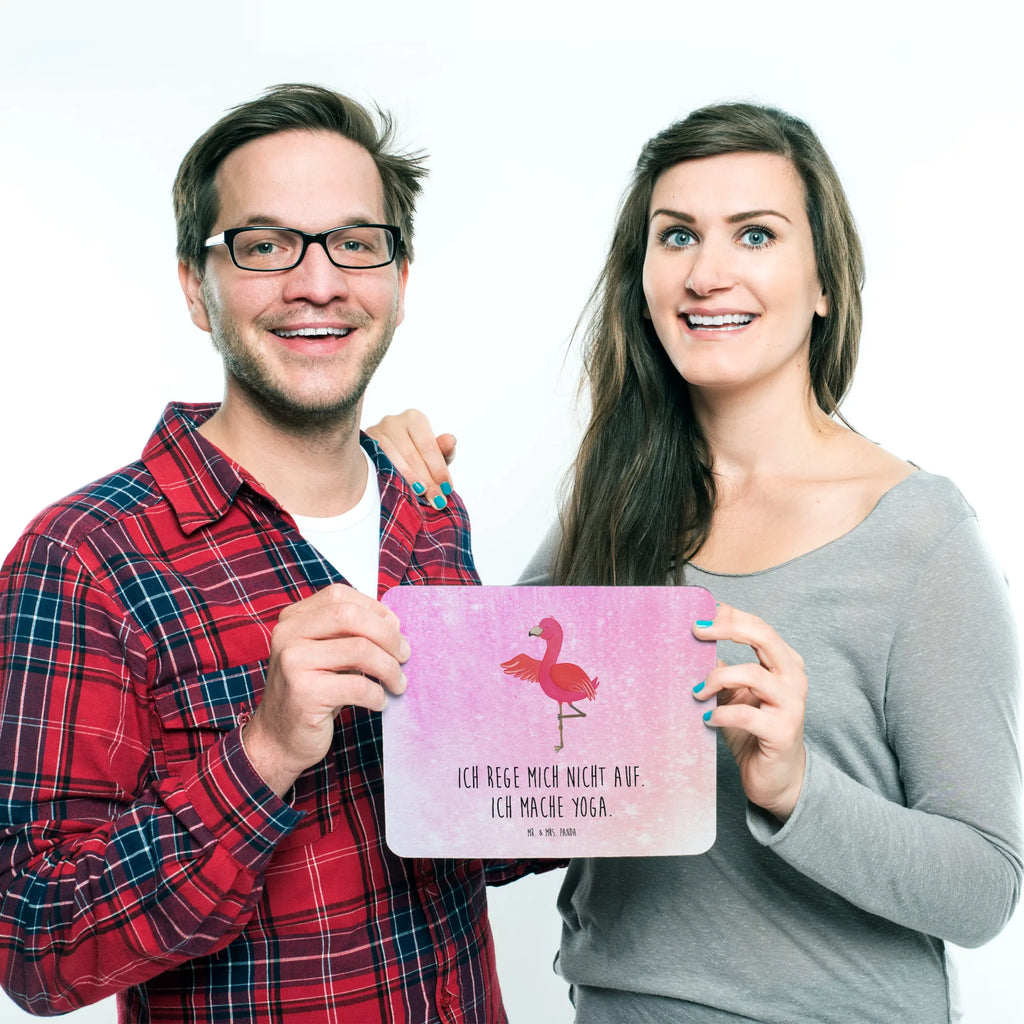 Podkładka pod mysz Flamingo joga Büroausstattung, Mauspad Büro, PC Zubehör, Computer zubehör, Mousepad, Designer Mauspad, Einzigartiges Mauspad, Mausunterlage, Mauspad, Arbeitszimmer, Flamingo, Yoga, Tiefenentspannung, Namaste, Vogel, Ärger, Entspannung, Aufregen, Yoga-Übung, Achtsamkeit