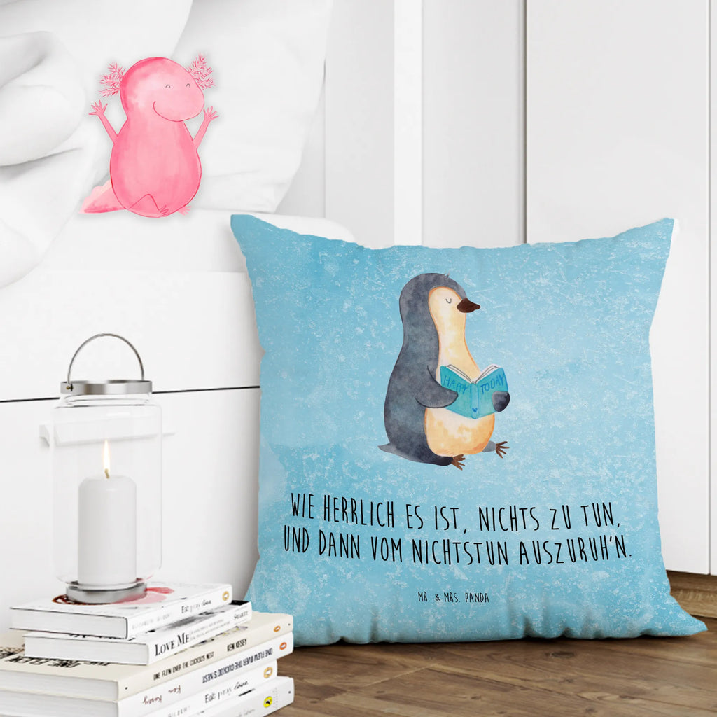 Cushion Penguin A book sofakissen, Kopfkissen 40x40, Sofakissen, Kissen 40x40 Waschbar, Kissenhülle 40x40, Kissen 40x40, Couchkissen, Dekokissen Sofa, Kopfkissen, Kissenbezüge, sitzkissen, Dekokissen 40x40, Zierkissen, Sofakissen 40x40, Kissenbezug 40x40, Motivkissen, Dekokissen, Kissenhülle, Kissen, Pinguin, Pinguine, Freizeit, Bücherwurm, Lesen, Faulenzen, Nichtstun, Ferien, Buch, Urlaub