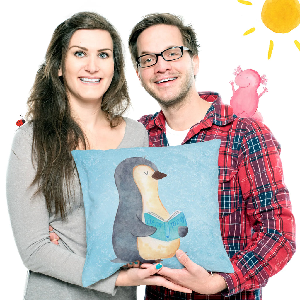 Cushion Penguin A book sofakissen, Kopfkissen 40x40, Sofakissen, Kissen 40x40 Waschbar, Kissenhülle 40x40, Kissen 40x40, Couchkissen, Dekokissen Sofa, Kopfkissen, Kissenbezüge, sitzkissen, Dekokissen 40x40, Zierkissen, Sofakissen 40x40, Kissenbezug 40x40, Motivkissen, Dekokissen, Kissenhülle, Kissen, Pinguin, Pinguine, Freizeit, Bücherwurm, Lesen, Faulenzen, Nichtstun, Ferien, Buch, Urlaub