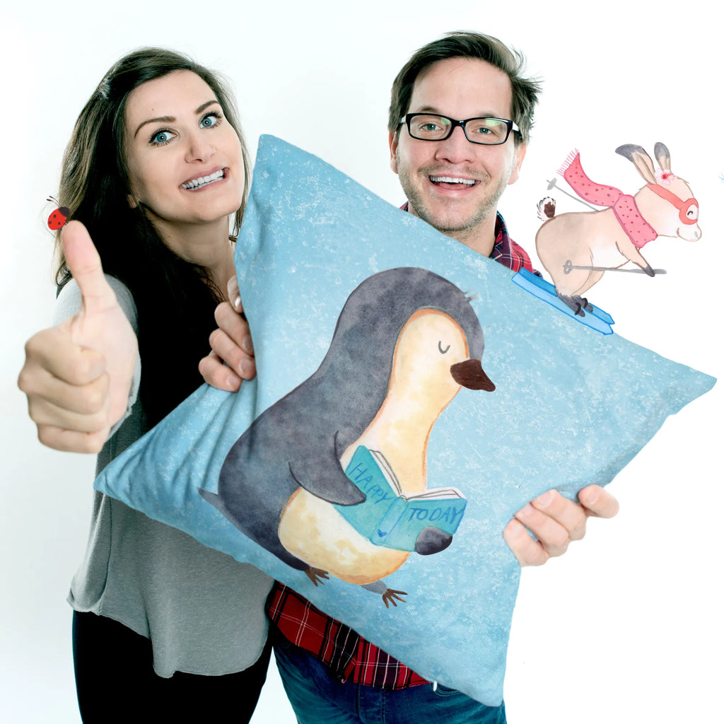 Cushion Penguin A book sofakissen, Kopfkissen 40x40, Sofakissen, Kissen 40x40 Waschbar, Kissenhülle 40x40, Kissen 40x40, Couchkissen, Dekokissen Sofa, Kopfkissen, Kissenbezüge, sitzkissen, Dekokissen 40x40, Zierkissen, Sofakissen 40x40, Kissenbezug 40x40, Motivkissen, Dekokissen, Kissenhülle, Kissen, Pinguin, Pinguine, Freizeit, Bücherwurm, Lesen, Faulenzen, Nichtstun, Ferien, Buch, Urlaub