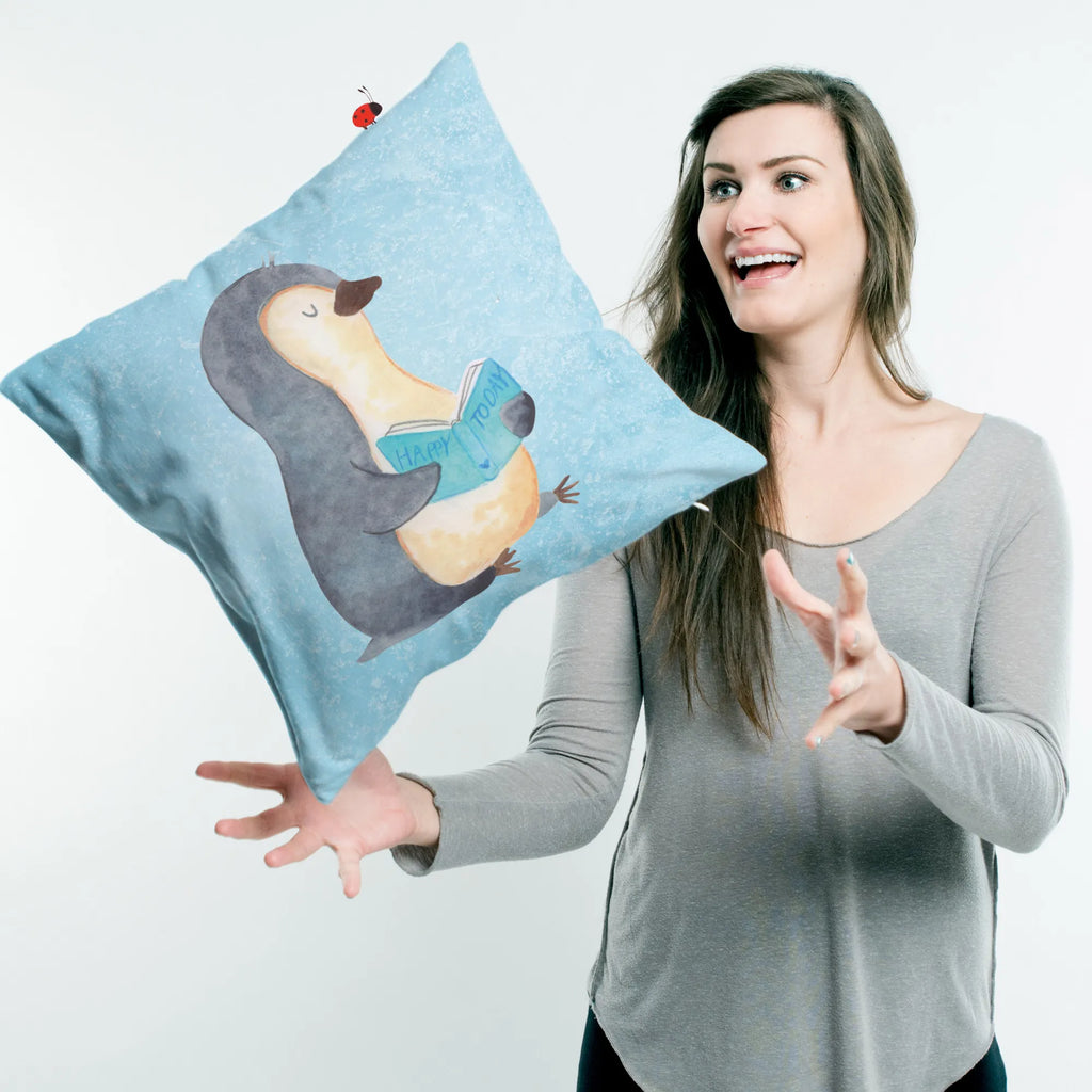Cushion Penguin A book sofakissen, Kopfkissen 40x40, Sofakissen, Kissen 40x40 Waschbar, Kissenhülle 40x40, Kissen 40x40, Couchkissen, Dekokissen Sofa, Kopfkissen, Kissenbezüge, sitzkissen, Dekokissen 40x40, Zierkissen, Sofakissen 40x40, Kissenbezug 40x40, Motivkissen, Dekokissen, Kissenhülle, Kissen, Pinguin, Pinguine, Freizeit, Bücherwurm, Lesen, Faulenzen, Nichtstun, Ferien, Buch, Urlaub