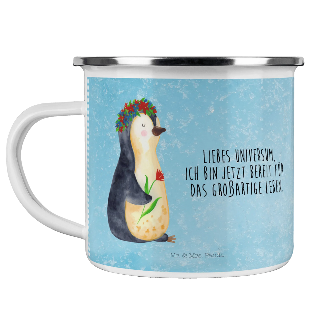 Enamel camping mug Penguin Flower enamel mug, enamel drinking mug, hiking mug, steel mug for camping, tin coffee cup, adventure mug, stainless steel drinking cup, outdoor cup, enamel camping cup, backpacking mug, travel mug, metal cup, camp coffee mug, bushcraft mug, campfire mug, camping mug, camping metal cup, camper mug, metal camping mug, lightweight camping mug, Penguin, North Pole, Winter, Penguins, goals, penguins, wreath of flowers, motivation, universe, love of life, gift idea, wishes, goals in life, life, lovesickness
