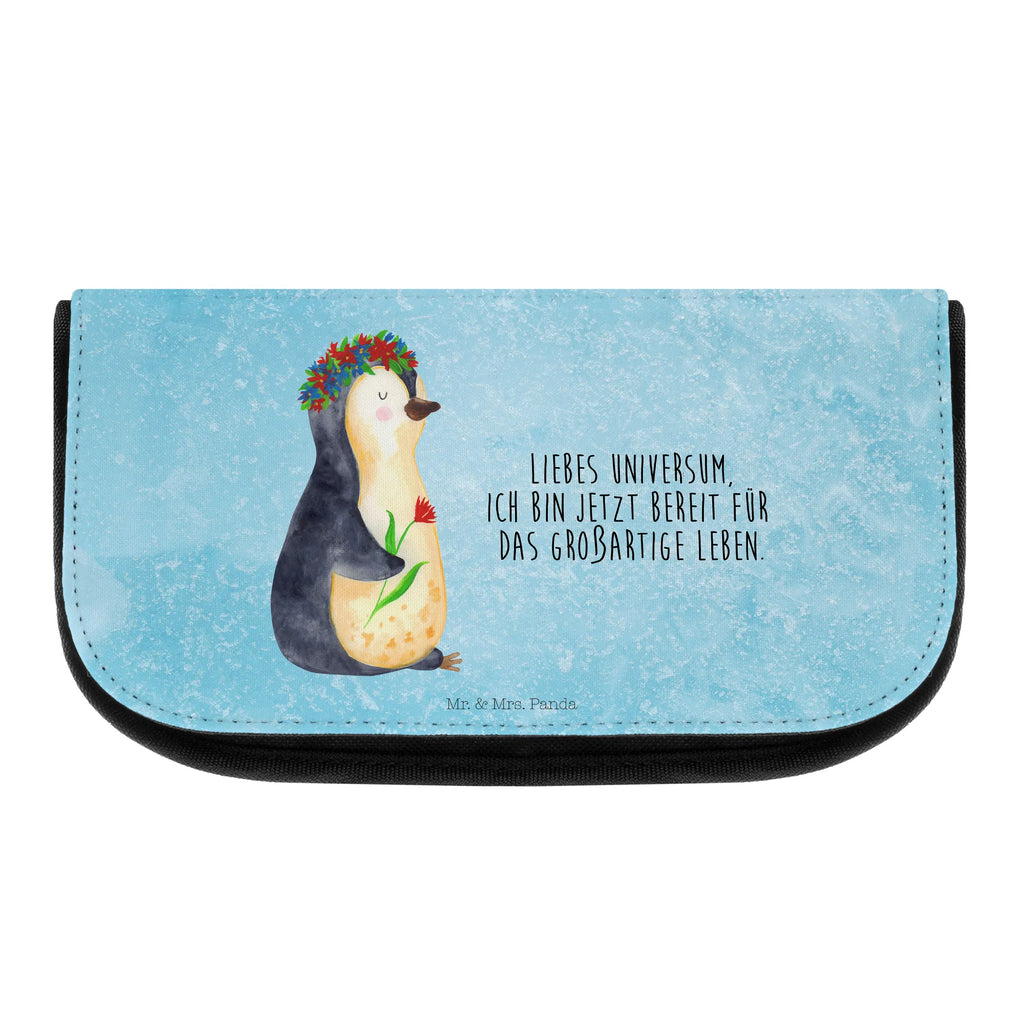Cosmetics bag Penguin Flower utensilientasche, Schminktasche, Toilettentasche, Schminkbeutel, Kosmetiktasche, Make-Up Bag, beauty tasche, Kulturbeutel, Reisenecessaires, Waschtasche, beauty case, kosmetik beutel, reiseschminktasche, Waschbeutel, Kulturtasche, Organizer Tasche, reise kosmetiktasche, toilettenbeutel, Necessaire, kosmetiktäschchen, kulturtäschchen, zubehörtasche, Beautybag, bad tasche, Beauty Bag, kleines Täschchen, Schminktäschchen, hygiene tasche, Pinguin, Pinguine, Motivation, Lebensziele, Leben, Geschenkidee, Liebeskummer, Ziele, Blumenkranz, Lebenslust, Universum, Wünsche