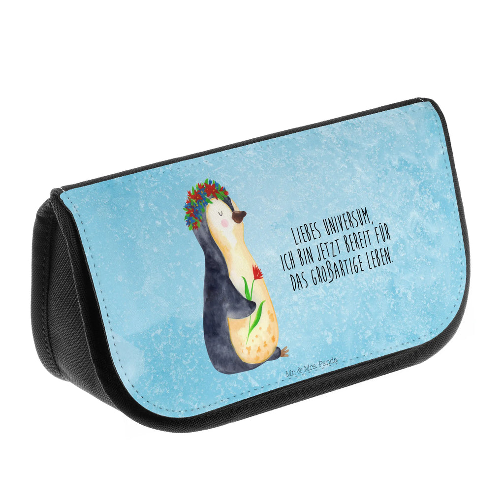 Cosmetics bag Penguin Flower utensilientasche, Schminktasche, Toilettentasche, Schminkbeutel, Kosmetiktasche, Make-Up Bag, beauty tasche, Kulturbeutel, Reisenecessaires, Waschtasche, beauty case, kosmetik beutel, reiseschminktasche, Waschbeutel, Kulturtasche, Organizer Tasche, reise kosmetiktasche, toilettenbeutel, Necessaire, kosmetiktäschchen, kulturtäschchen, zubehörtasche, Beautybag, bad tasche, Beauty Bag, kleines Täschchen, Schminktäschchen, hygiene tasche, Pinguin, Pinguine, Motivation, Lebensziele, Leben, Geschenkidee, Liebeskummer, Ziele, Blumenkranz, Lebenslust, Universum, Wünsche