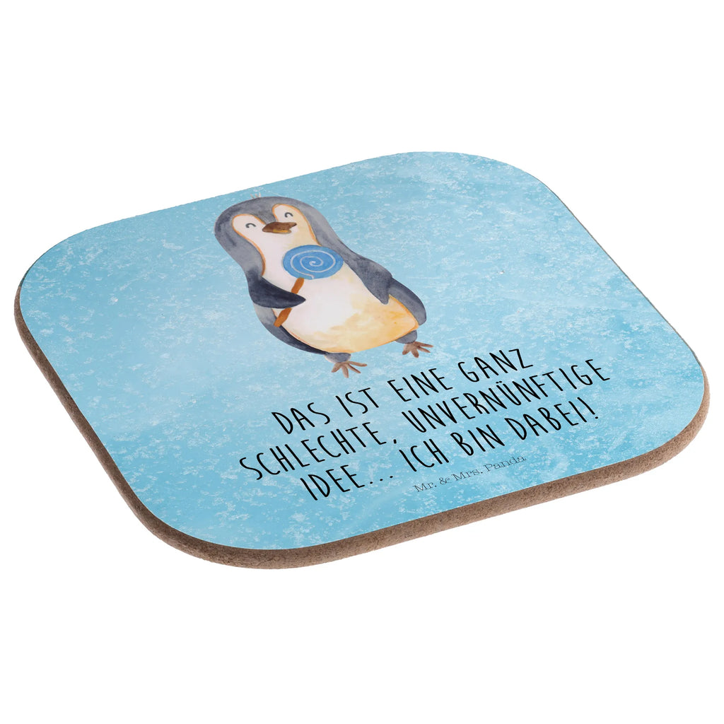 Quadratische Untersetzer Pinguin Lolli Untersetzer, Bierdeckel, Holzuntersetzer, Untersetzer Design, Tassen Untersetzer, Untersetzer aus Holz, Glasuntersetzer, Korkuntersetzer, Untersetzer für Gläser, Getränkeuntersetzer, Untersetzer Holz, Untersetzer Gläser, Pinguin, Rebell, Ganove, Pinguine, Spruch, Blödsinn, Lolli, Gauner, Rabauke, Süßigkeiten