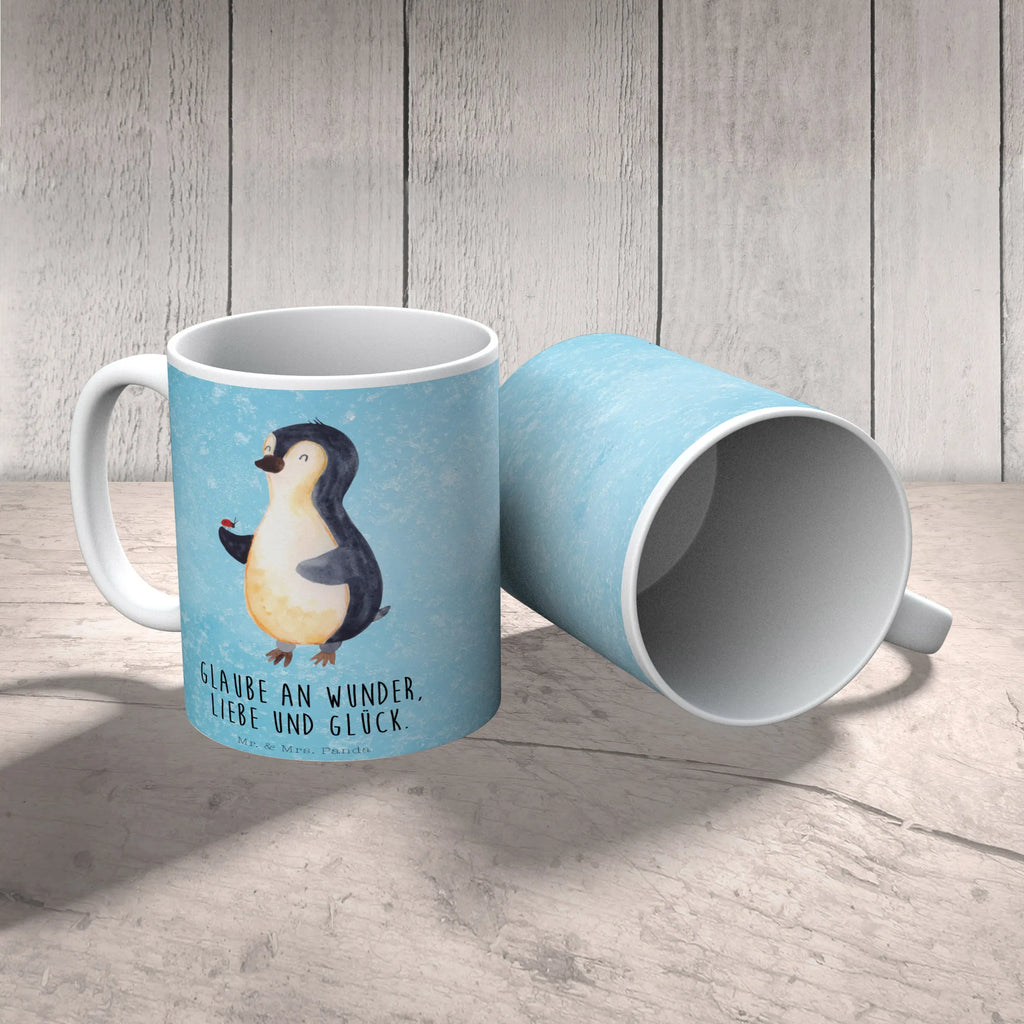 Mug Penguin ladybug personalized mug, mug with quotes, ceramic mug, mug, porcelain mug, coffee mug, novelty mug, latte mug, office mug, mug with designs, tea mug, custom mug, gift mug, Penguin, North Pole, Winter, Penguins, happiness, joy, ladybird, joy of life, penguins, love, wonder