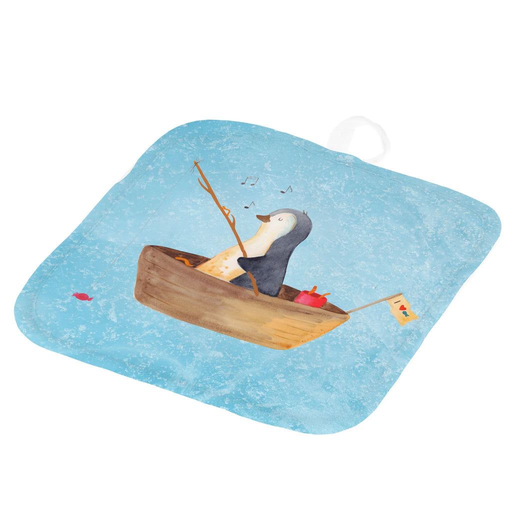 2er Set Topflappen  Pinguin Angelboot Topflappen Set, Topfhandschuhe, Topflappenset, topfhalter, Topflappen, 2er Set Topflappen, Topflappen 2er Set, Topfuntersetzer, Pinguin, Neuanfang, Pinguine, Geschenkidee Liebeskummer, Leben, Angeln, Genießen, Angelboot, Trennung, Lebenslust, Neustart, Scheidung, Motivation, Boot