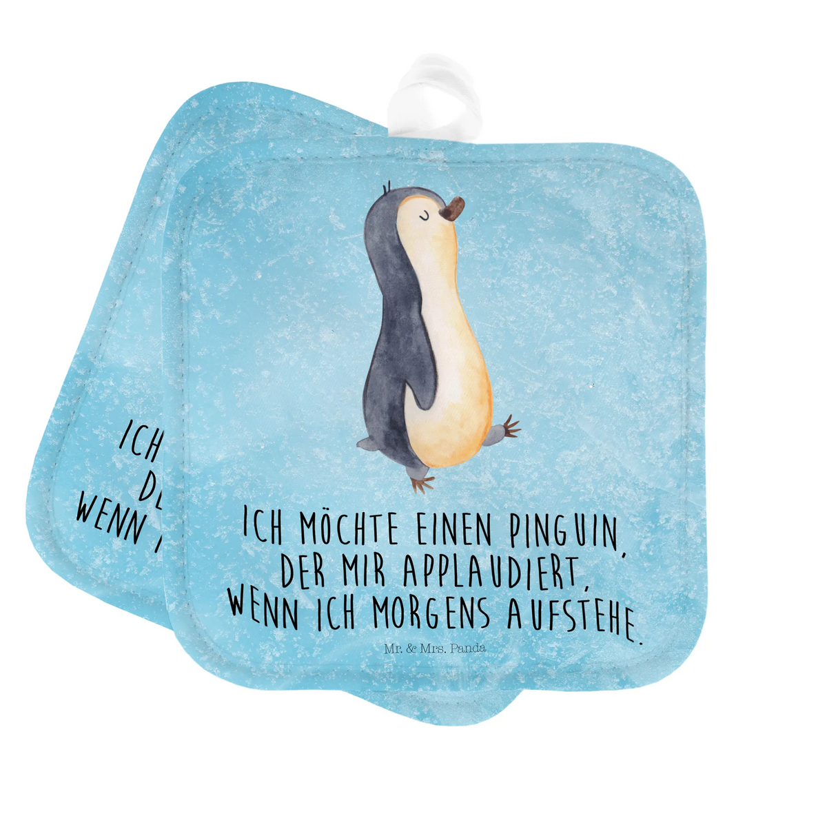 Pot holder Penguin march Doppel Topflappen, Topflappen, Topflappen Set, Topflappen im Doppelpack, 2er Set Topflappen, Topfuntersetzer, Topflappen 2er Set, topfhalter, Zwei Topflappen, Ofenlappen, Kochlappen, Topflappenset, Pinguin, Pinguine, Bruder, Frühaufsteher, Langschläfer, Familie, Schwester