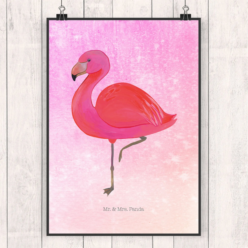 Poster Flamingo Classic Wanddekoration, Mr. & Mrs. Panda Poster, Handgemaltes Poster, Poster, Wandposter, Küchenposter, Posterdruck, Bild, Kunstdruck, Designposter, Wanddeko, Raumdekoration, Kinderposter, Wanddeko Bild, Flamingo, Freundinnen, Einzigartig, Freundin, Außenseiter, Tochter, Selbstliebe, ich, Sohn, Stolz, Spruch, Geschwister, für mich