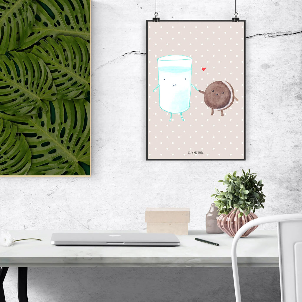 Poster milk biscuit Kunstdruck, Deko Bild, Wandposter, drucke, grafikposter, Bild, wanddruck, Wandschmuck, Wandbild, Mr. & Mrs. Panda Poster, wanddeko, Posterdruck, kunstdruck poster, Plakat, kunstposter, Bild für Wand, Designposter, Wanddeko Bild, wandkunst, Poster, Wanddekoration, kunst für die wand, Gute Laune, Tiermotive, Tiere, Lustige Sprüche, Kekse, Keks, Cookie, Motiv Süß, Perfektes Paar, Kaffee, Einladung Frühstück, Milch, Romantisch, Milk