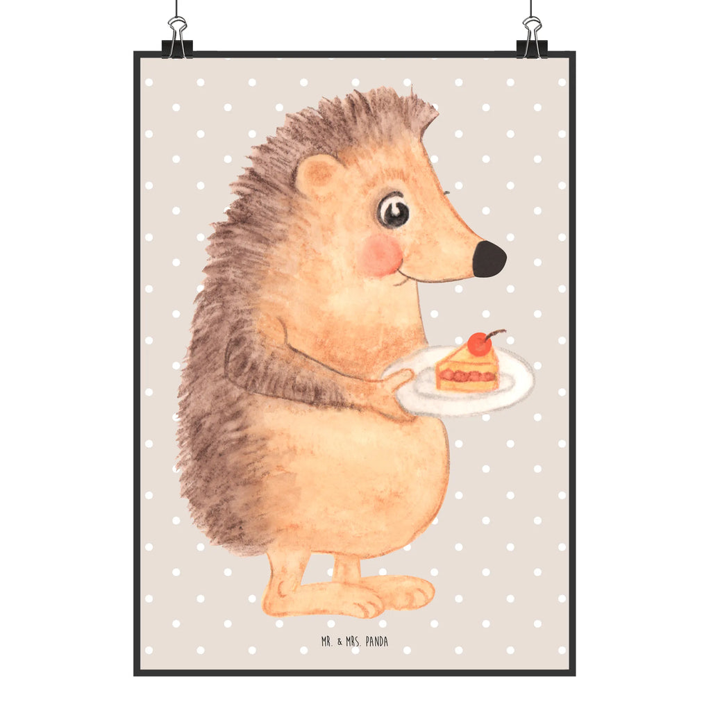 Poster Hedgehog piece of cake Wanddeko Bild, Mr. & Mrs. Panda Poster, Wanddeko, Wanddekoration, Designposter, Kinderposter, Raumdekoration, Kunstdruck, Wandposter, Handgemaltes Poster, Posterdruck, Küchenposter, Bild, Poster, Tiermotive, Gute Laune, lustige Sprüche, Tiere, Geburtstagskuchen, Einladung Party, Kuchen backen, Backen Geschenk, Torte, Kuchen, Essen Spruch, Igel