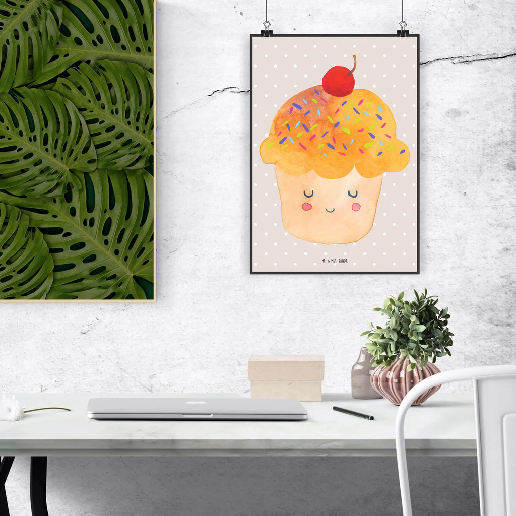 Poster Cupcake Wandschmuck, grafikposter, Wandposter, wanddeko, kunstdruck poster, Wanddeko Bild, Posterdruck, wandkunst, wanddruck, Designposter, Bild für Wand, kunstposter, Deko Bild, drucke, Plakat, Kunstdruck, kunst für die wand, Mr. & Mrs. Panda Poster, Wanddekoration, Wandbild, Bild, Poster, Gute Laune, Tiermotive, Tiere, Lustige Sprüche, Motivation Sprüche, Küche Spruch, Muffin, Cupcakes, Geschenk Koch, Küche Deko, Backen Geschenk, Wunder