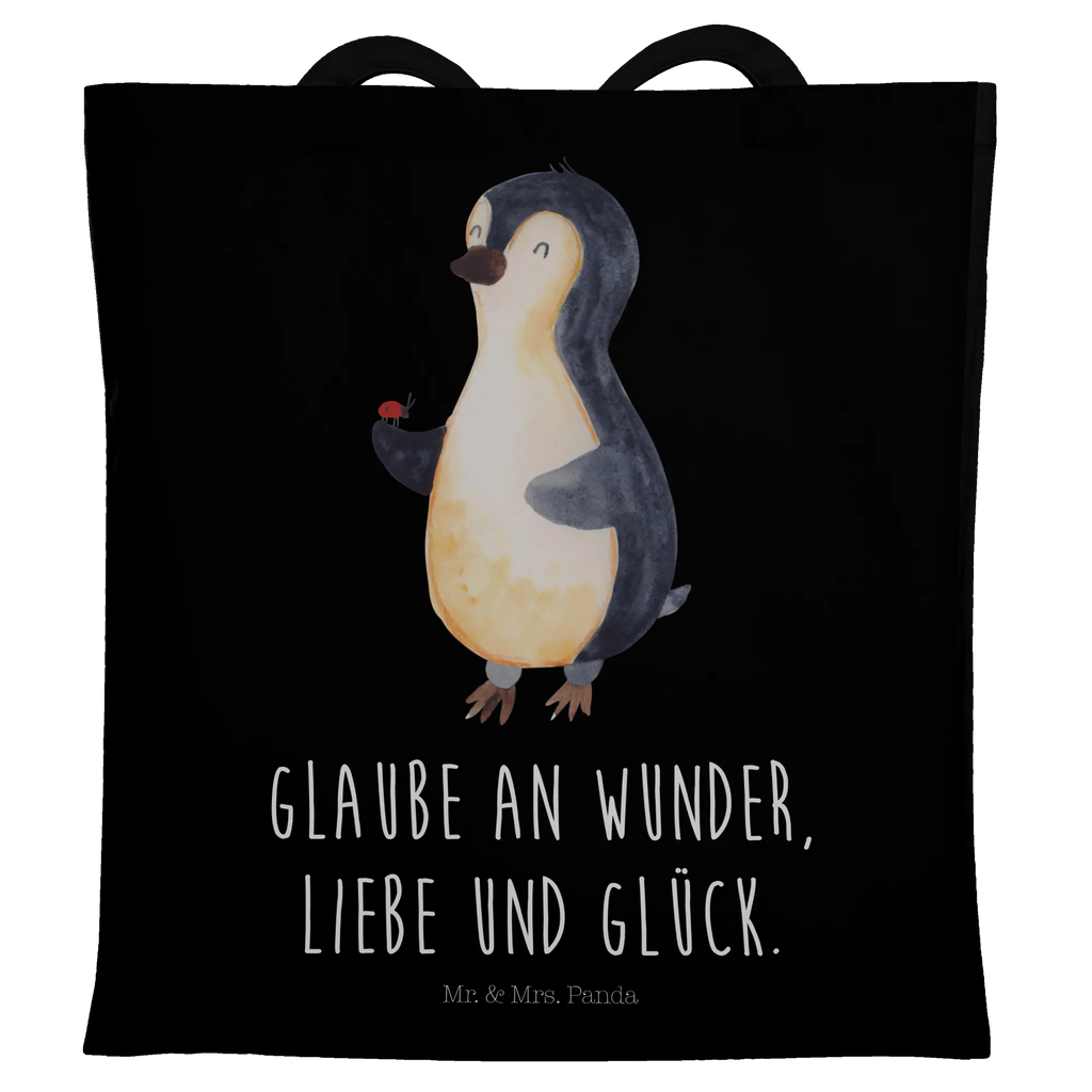 Tote bag Penguin ladybug Stoffbeutel, Badetasche, Strandtasche, Schultertasche, Shopper, Einkaufstasche, Umhängetasche, Beutel, Tragetasche, Einkaufstüte, Laptoptasche, Beuteltasche, Tasche, Stofftasche, Jutebeutel, Jutetasche, Pinguin, Lebensfreude, Liebe, Glück, Marienkäfer, Wunder, Pinguine, Freude