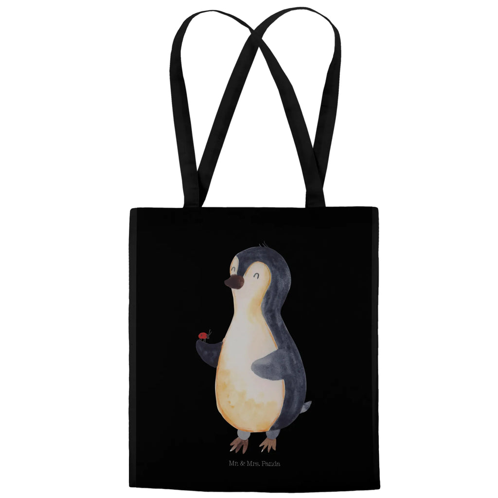 Tote bag Penguin ladybug Stoffbeutel, Badetasche, Strandtasche, Schultertasche, Shopper, Einkaufstasche, Umhängetasche, Beutel, Tragetasche, Einkaufstüte, Laptoptasche, Beuteltasche, Tasche, Stofftasche, Jutebeutel, Jutetasche, Pinguin, Lebensfreude, Liebe, Glück, Marienkäfer, Wunder, Pinguine, Freude