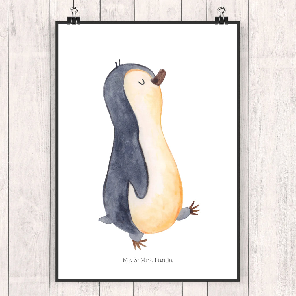Poster Penguin march Wanddeko Bild, wanddeko, kunstdruck poster, Bild, wandkunst, Poster, grafikposter, kunst für die wand, Wandposter, Bild für Wand, Wandbild, Kunstdruck, wanddruck, Deko Bild, Wanddekoration, Mr. & Mrs. Panda Poster, drucke, kunstposter, Designposter, Wandschmuck, Posterdruck, Plakat, Pinguin, Schwester, Pinguine, Familie, Frühaufsteher, Bruder, Langschläfer