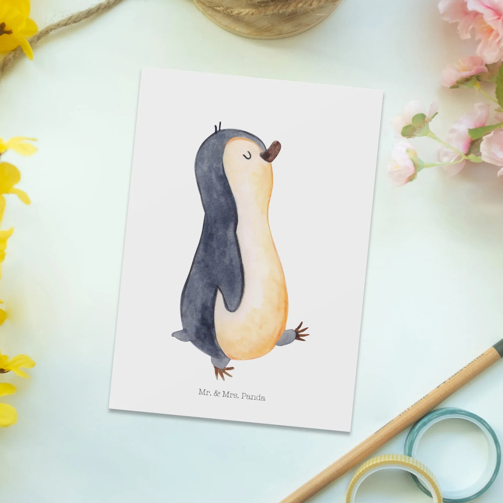 Postkarte Pinguin marschieren bildkarte, Postkarten, Motivkarte, Ansichtskarte, Kunstkarten, einzelkarte, Fotokarte, Designkarte, Grußkarte, spruchkarte, Ansichtskarten, kunstkarte, Postkarte, Pinguin, Familie, Pinguine, Schwester, Langschläfer, Bruder, Frühaufsteher