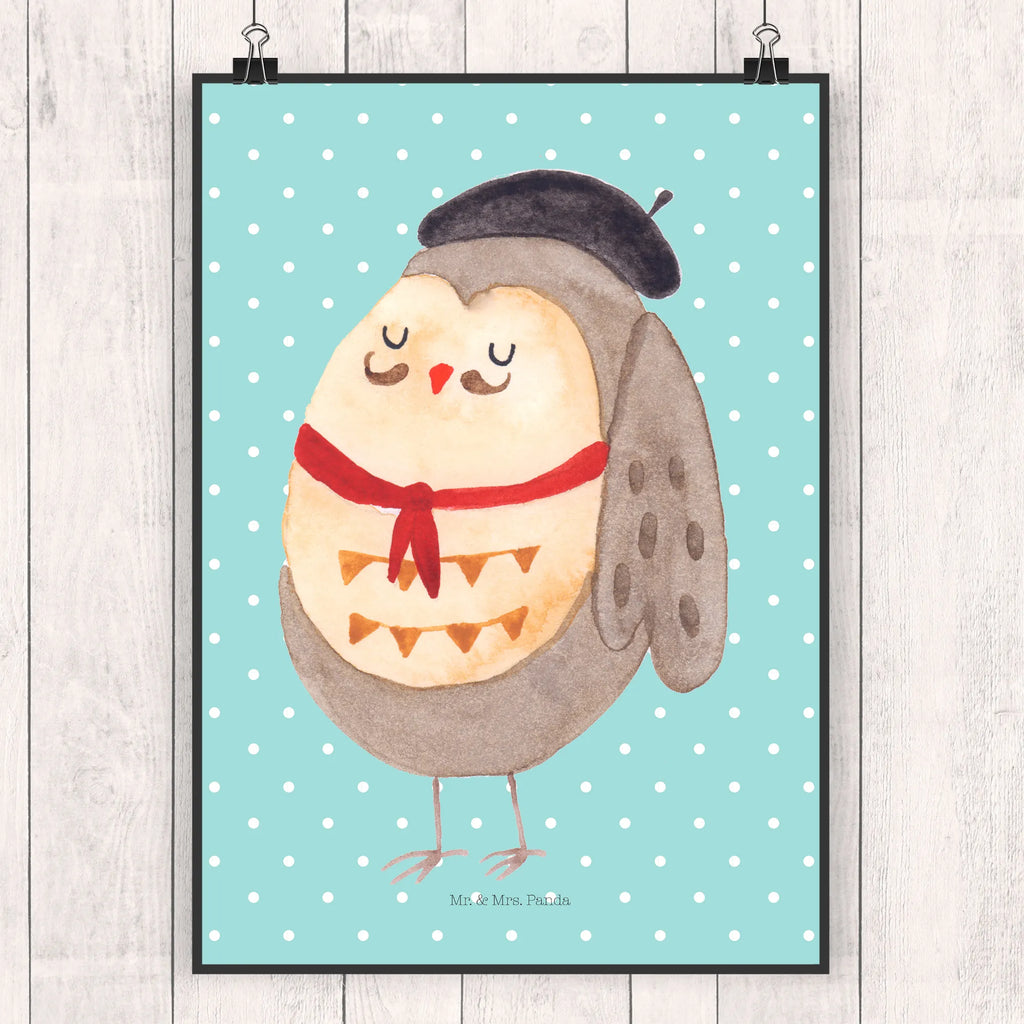 Poster Eule Frankreich Mr. & Mrs. Panda Poster, wanddeko, wandkunst, Plakat, kunstdruck poster, Bild, Kunstdruck, drucke, kunstposter, Wanddekoration, Deko Bild, Wandschmuck, Wandposter, kunst für die wand, Wandbild, Designposter, Posterdruck, grafikposter, wanddruck, Bild für Wand, Wanddeko Bild, Poster, Eule, Das Leben Ist schön, Owl, Frankreich, Hibou, Spruch Französisch, Eule Deko, La Vie Est Belle, Eulen, Spruch schön