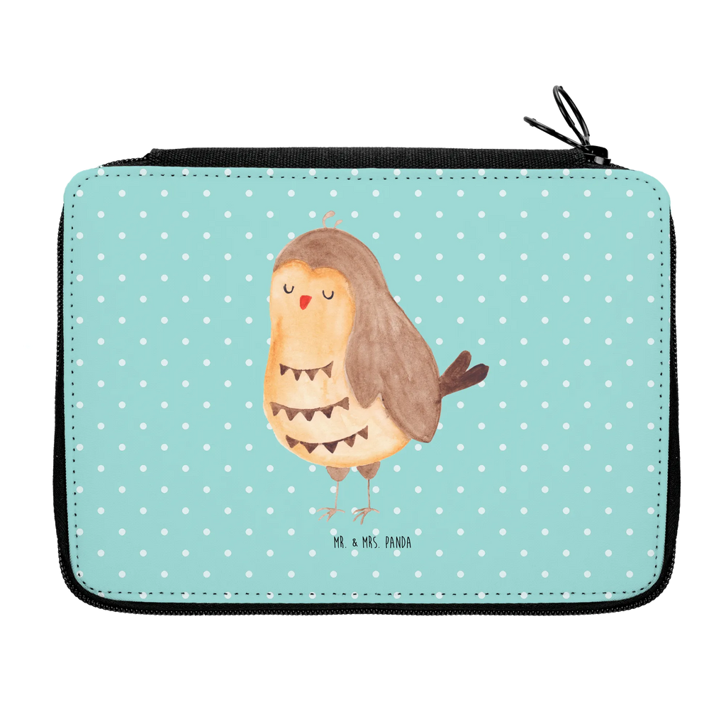 Federmappe Eule Zufrieden Stiftebeutel, Federmappe Set, Federmäppchen, Stifte Etui, Stiftemappe, Buntstiftetui, Schuletui, Bleistiftetui, Schreibmappe, Farbstiftetui, Bleistift Etui, Stifteetui, Schulmäppchen, Schüleretui, Federtasche, Malmappe, Zeichenetui, Schreibetui, Buntstiftmäppchen, Stiftetasche, Schlampermäppchen, Etui für Stifte, Mäppchen, Eule, Eule Deko, Spruch schön, Eule Spruch, Liebe Spruch, Romantisch, Owl, Wortspiel Lustig, Geschenk Hochzeitstag