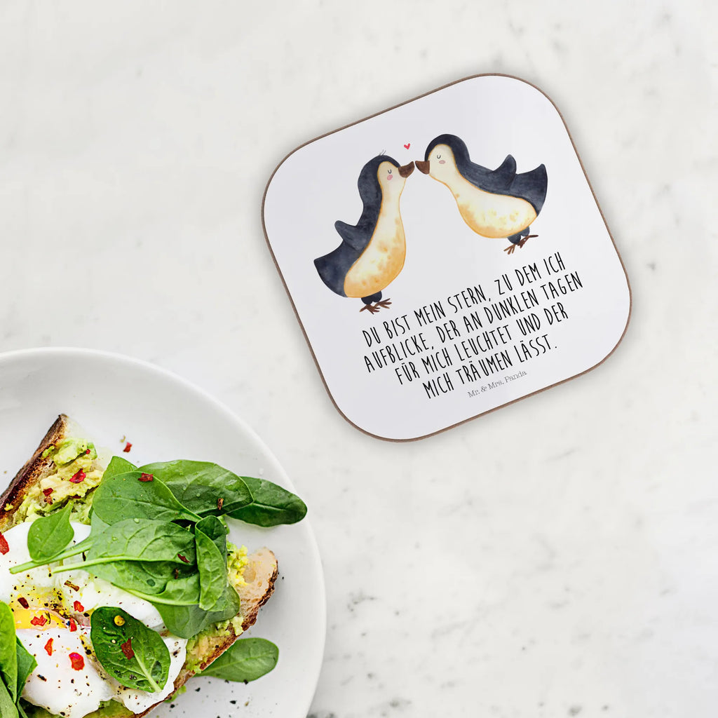 Square coaster Penguins in love glass coasters, presents, gift, breakfast, party, gifts, Coasters, Love, Loving, Two, Together, Marriage, Engagement, Proposal of marriage, Love gift, gift for her, gift for him, anniversary gift, proof of love, wedding anniversary, guest gift, gift friend, pair, pair of penguins, penguin love, anniversary, love, love saying, gift girlfriend, fiancée, couple. love couple, fiancé, penguins, wedding, gift idea, engagement, gift anniversary, Penguin