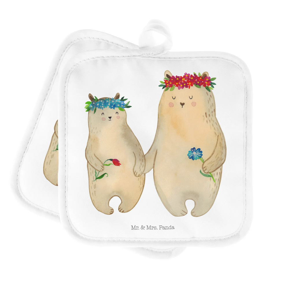 2er Set Topflappen  Bären mit Blumenkranz Topflappen mit Spruch, Topfhandschuh, Ofenhandschuh, Topflappen 2er Set, Topfhandschuhe, Topflappen, Topflappenset, Ofenhandschuhe, Topflappen lustig, Topfuntersetzer, Schöne Topflappen, Topflappen Set, Familie, Vatertag, Muttertag, Bruder, Schwester, Mama, Papa, Oma, Opa, Kinder, Töchter, Tochter, Vorbild, Lieblingsmama, Kind, Geschenk Mama. Muttertag, Bären, beste Mutter, Mutter, Family, Bär, weltbeste Mama, Lieblingsmensch, Mutti, Mami