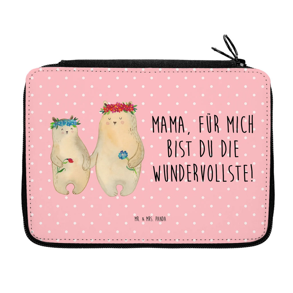 Leather folder Bears with flower crown Federmappe, Federmäppchen, Stifte Etui, Stiftetasche, Familie, Vatertag, Schwester, Muttertag, Bruder, Papa, Oma, Mama, Opa, Bären, Töchter, Lieblingsmensch, Mutter, beste Mutter, Mutti, Bär, Mami, Tochter, Kind, Lieblingsmama, weltbeste Mama, Vorbild, Kinder, Family, Geschenk Mama. Muttertag